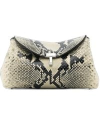 TOTEME - T-Lock Leather Mini Clutch - Lyst