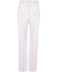 Santa Brands - Rhinestone-Embellished Flared Trousers - Lyst