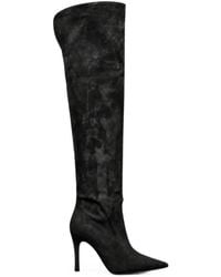 Poche Paris - Pointed-Toe Over-The-Knee Boots - Lyst