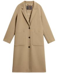 Woolrich - Virgin-Wool Notch-Lapel Coat - Lyst