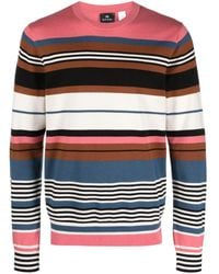 PS by Paul Smith - Striped Organic Cotton Jumper - Lyst