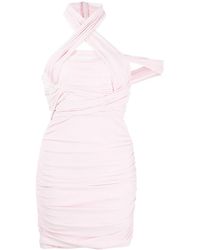 Alexander Wang - Halterneck Asymmetric Mini Dress - Lyst