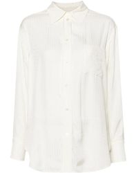 Victoria Beckham - Chemise À Motif Monogrammé - Lyst