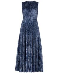 Ulla Johnson - Malin Pleated Midi Dress - Lyst
