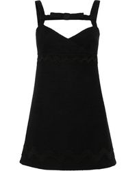 Patou - Bow Mini Dress - Lyst