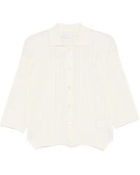 Peserico - Cardigan En Maille À Design Côtelé - Lyst