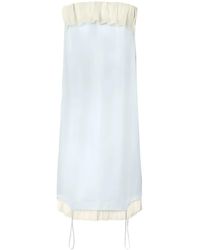 Off-White c/o Virgil Abloh - Ruffle-Trim Bandeau Midi Dress - Lyst