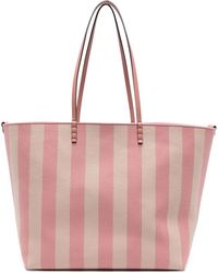 Fendi - Roll Large Striped Tote Bag - Lyst