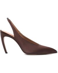 The Attico - Viper Pointed Slingback Pumps - Lyst