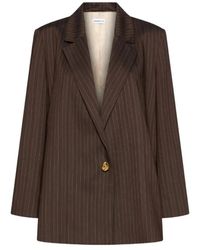 Marella - Pinstripe-Pattern Single-Breasted Blazer - Lyst