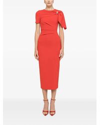 Nissa - Fitted Midi Dress - Lyst