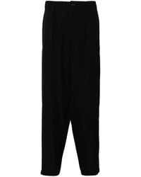 Yohji Yamamoto - Wool Tapered Trousers - Lyst