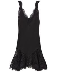 Stella McCartney - Lace-Trim Sleeveless Dress - Lyst