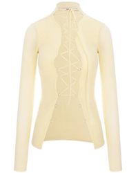 MANURI - Jamie Lace-Up Top - Lyst