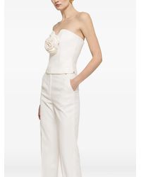 Nissa - Floral-Appliqué Corset Top - Lyst