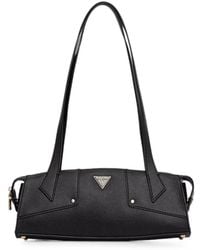 Guess - Darcy Logo-Plaque Pebbled Tote Bag - Lyst