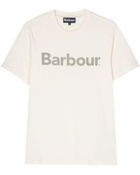 Barbour - Katoenen T-shirt Met Logoprint - Lyst