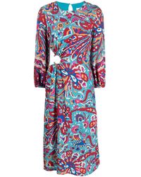 Ba&sh - Monica Floral-Print Midi Dress - Lyst