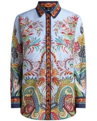 Etro - Paisley-Print Button-Down Cotton Shirt - Lyst