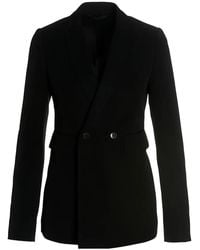 SAPIO - Double-Breasted Blazer - Lyst