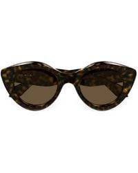 Alaïa - Tortoiseshell-Effect Cat-Eye Sunglasses - Lyst