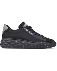 Jimmy Choo - Diamond Light Maxi Logo-embroidered Knitted Low-top Trainers - Lyst