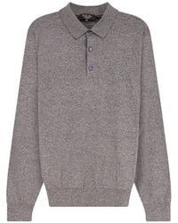 Loro Piana - Classic-Collar Mélange Polo Shirt - Lyst