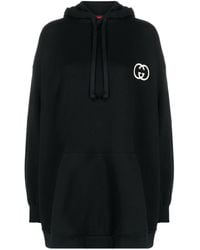 Gucci - Logo Cotton Overszed Hoodie - Lyst