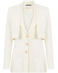 Alberta Ferretti - Layered-Detail Single-Breasted Blazer - Lyst
