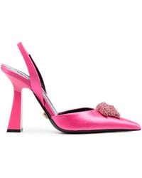 Versace - La Medusa 105Mm Slingback Pumps - Lyst