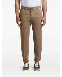 Peserico - Slim-Fit Turn-Up Trousers - Lyst