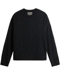 Woolrich - Crew-Neck Drop-Shoulder Sweater - Lyst