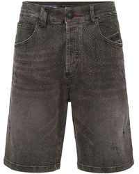 Philipp Plein - Rhinestone-embellished Shorts - Lyst