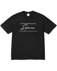 Supreme - Logo Print Cotton T-Shirt - Lyst