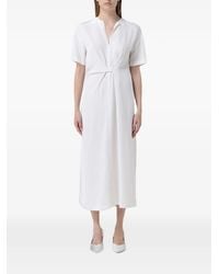 MEIMEIJ - Twist-Detail Short-Sleeve Dress - Lyst
