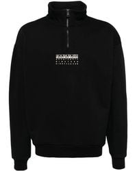Napapijri - Premium Sweater Met Halve Rits - Lyst