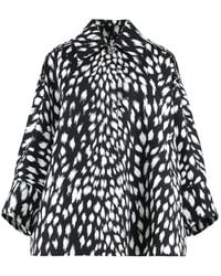 Givenchy - Cocoon Printed Trench Coat - Lyst