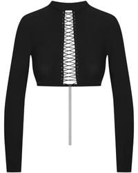 Maison Close - Nuit Infinie Open-Back Long-Sleeves Top - Lyst
