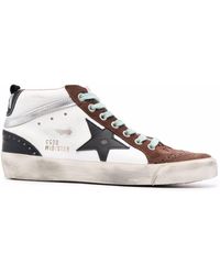 Golden Goose - High-Top-Sneakers mit Stern-Patch - Lyst