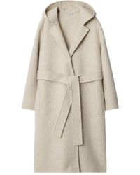 Burberry - Manteau En Cachemire À Capuche - Lyst