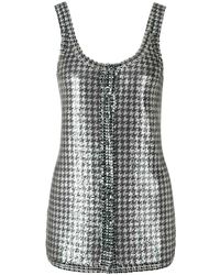 Rabanne - Tanktop Im Metallic-Look - Lyst