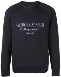 Giorgio Armani - Sweaters Blue - Lyst