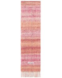Acne Studios - Schal Aus Mohär Mit Fransen - Lyst