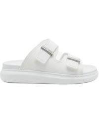 McQueen - Double-Buckle Slides - Lyst