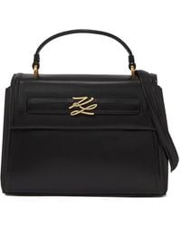 KARL LAGERFELD - Small K/Autograph Satchel Bag - Lyst