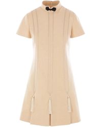 Valentino Garavani - Tasselled Embroidered Mini Dress - Lyst