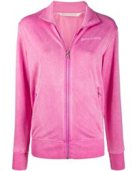 Palm Angels Joggingjacke aus Chenille - Pink