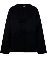 P.A.R.O.S.H. - Frog-Fastening Patch-Pocket Coat - Lyst