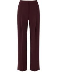 Elisabetta Franchi - Pleated Straight-Leg Trousers - Lyst