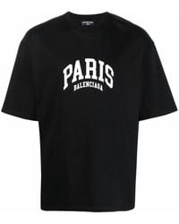 Balenciaga - T-shirt à logo imprimé Paris - Lyst